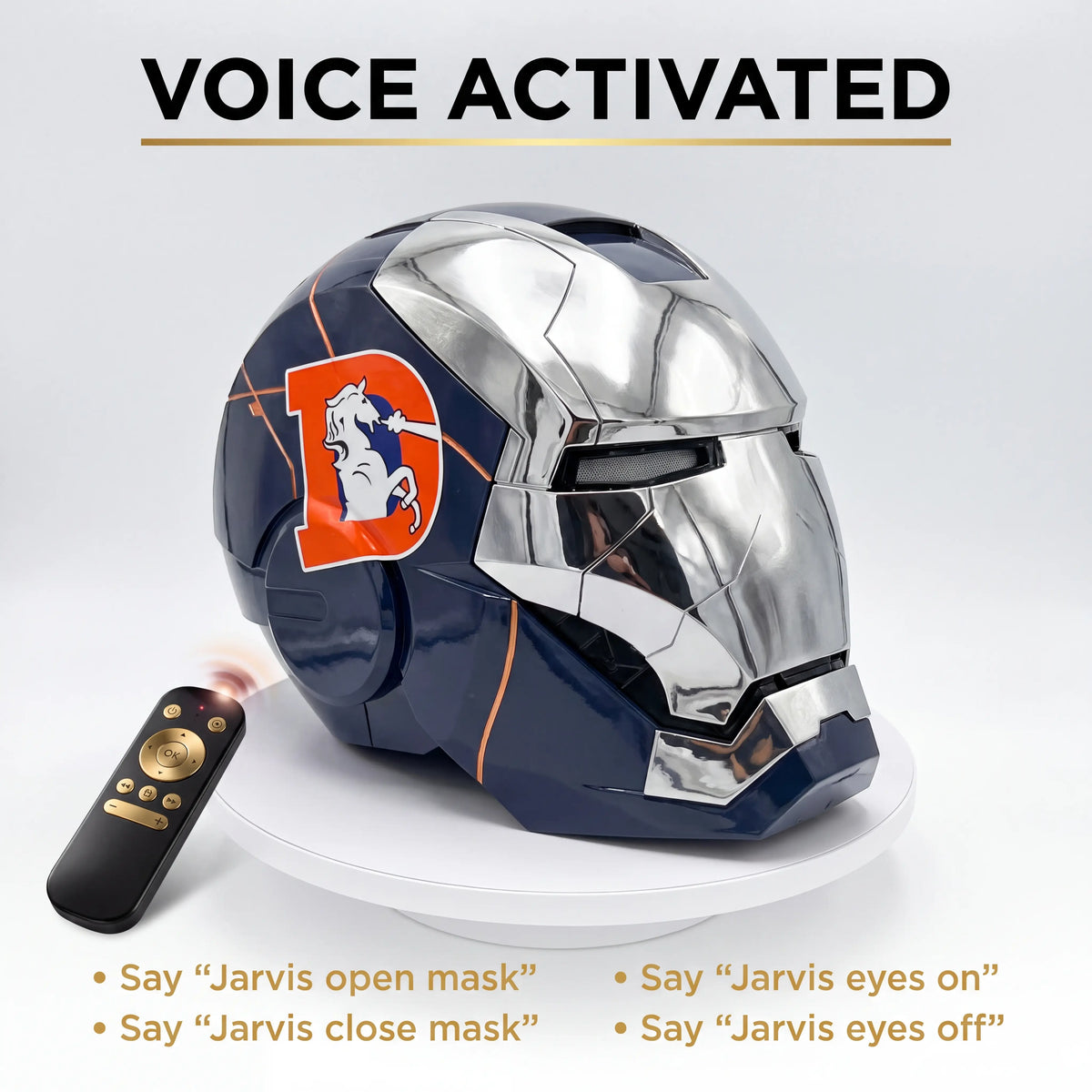 Motorized Iron Man Helmet, Voice, Touch & Remote Control
